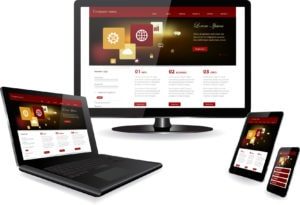 web design st louis responsive website designs on multiple devices Laptop Smartphone Tablet PC