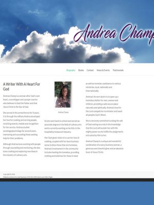 andreachamp.com by st Louis website design